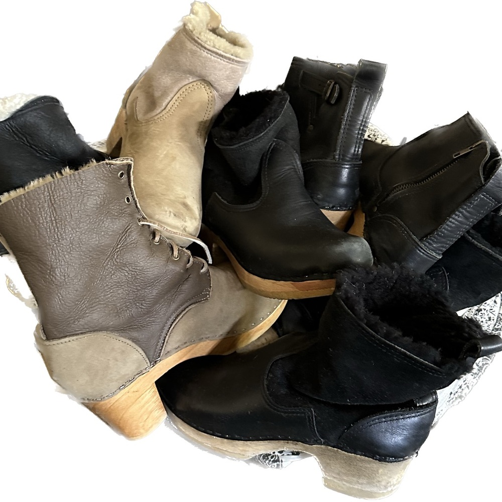 Clogs and boots No.6 - clearing out my closet.